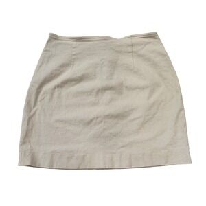 Limited America‎ Skirt Beige Cotton Blend Made in Italy Mini Size 10 Minimalist